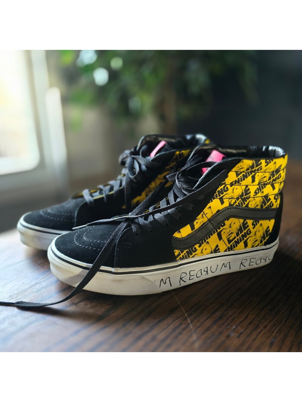 Vans x The Shining Sk8-Hi Horror Pack Black Yellow Redrum Sneakers 2021 Unisex